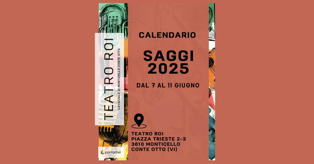 calendario saggi con programma musicale