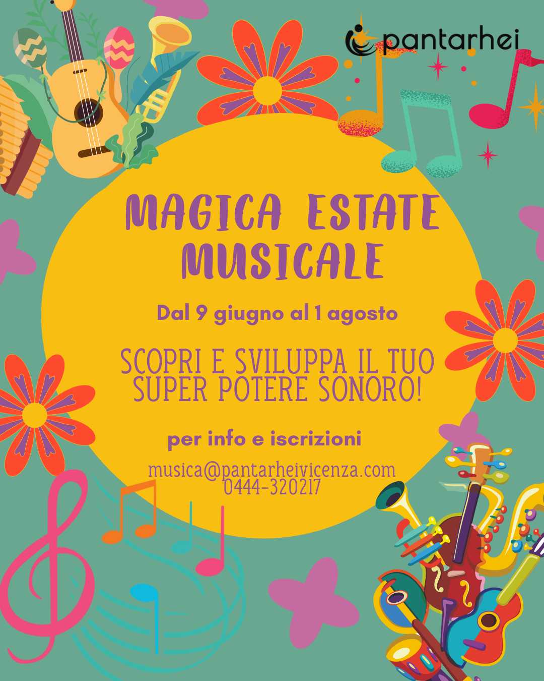 corsi musica bambini Pantarhei vicenza