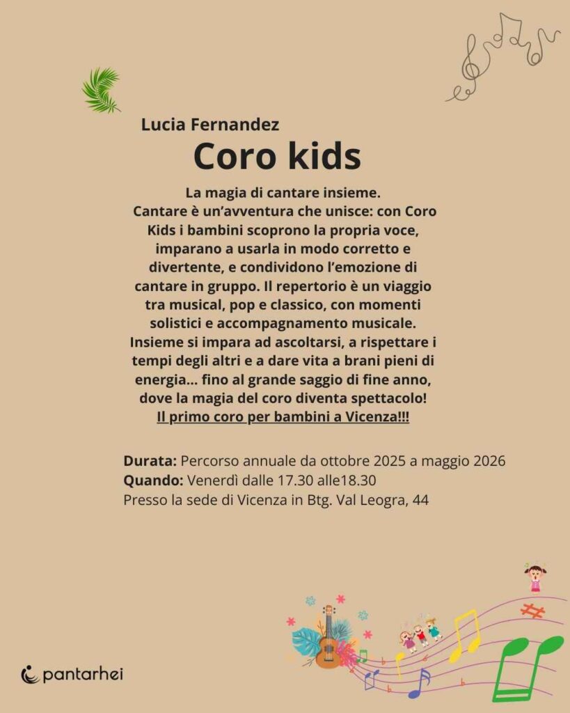 Coro per bambini a vicenza