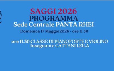 Programma Saggio 17 maggio ore 11.30