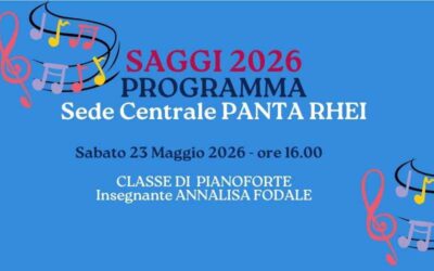 Programma Saggio 23 maggio, ore 16.00