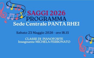 Programma Saggio 23 maggio ore 18.15