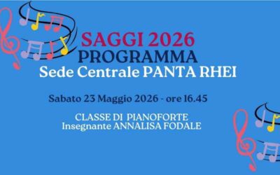 Programma Saggio 23 maggio ore 16.45