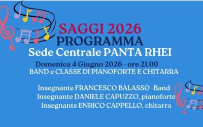 Programma Saggio 4 giugno ore 21.00