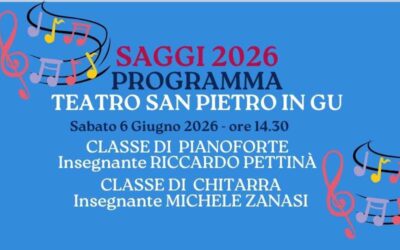 Programma Saggio 6 giugno ore 14.30
