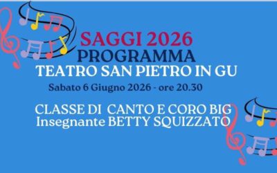 Programma Saggio 6 giugno ore 20.30