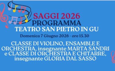 Programma Saggio 7 giugno ore 15.30