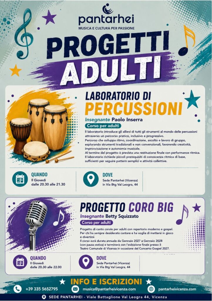 LABORATORI MUSICALI PER ADULTI